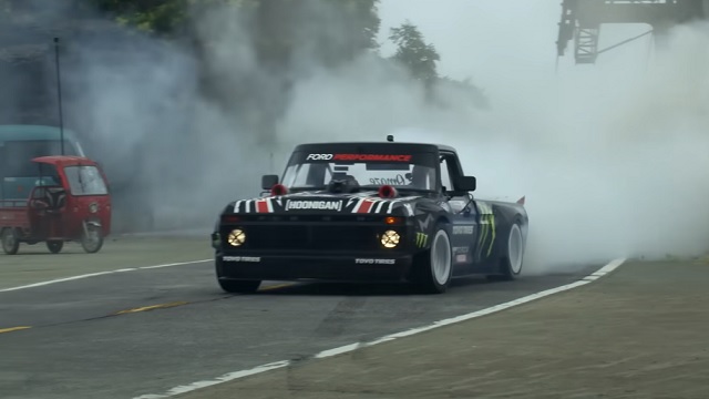 JOHN VAN RIDE SEN GELMEZ OLDUN SLOW MOTION SHOW KEN BLOCK FORD F 150 HOONITRUCK